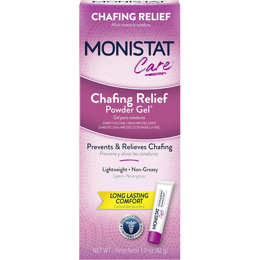 Monistat Care Feminine Chafing Relief Powder Gel, Anti-Chafe Protection - 1.5 Oz Health & Beauty Pasteur Pharmacy