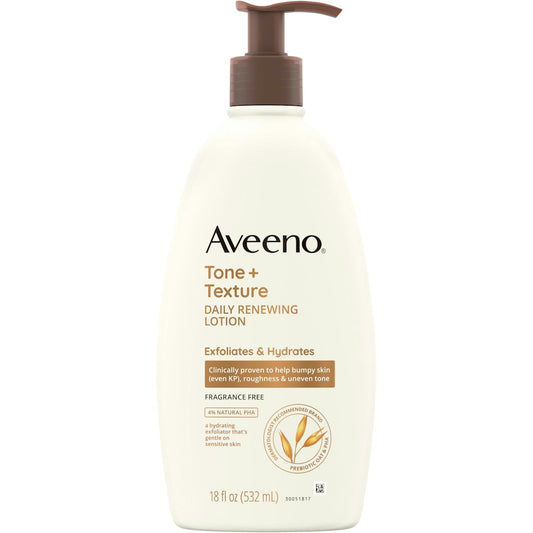 Aveeno Tone + Texture Daily Renewing Lotion - Sensitive Skin, 18 Fl Oz Lotion & Moisturizer Pasteur Pharmacy