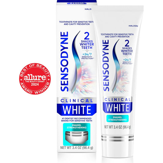 Sensodyne Clinical White Enamel Strengthening Toothpaste, 3.4 Oz Toothpaste Pasteur Pharmacy