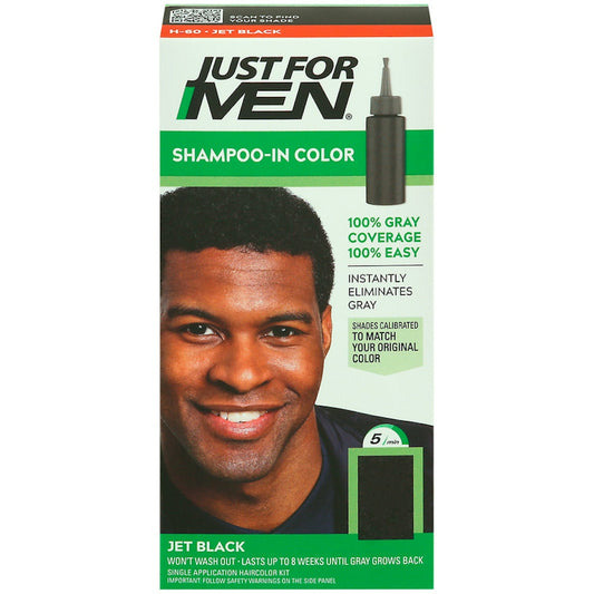 Just For Men Shampoo In Hair Color H-60 Jet Black Shampoo Pasteur Pharmacy