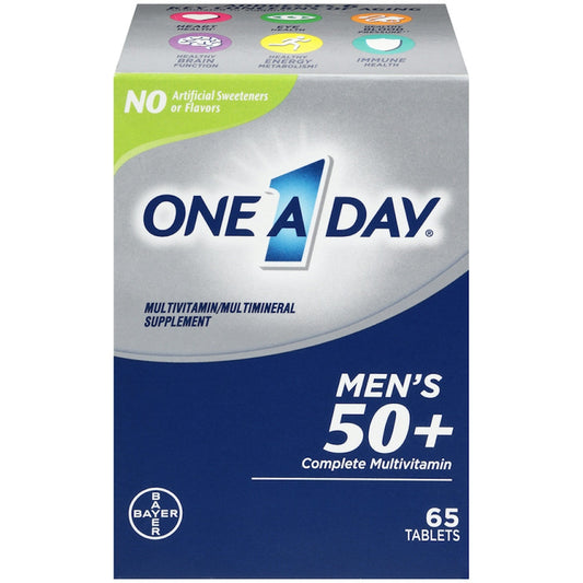 One A Day Men's 50+ Complete Multivitamin Tablets Vitamins & Supplements Pasteur Pharmacy