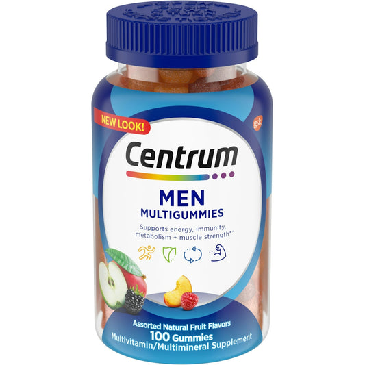 Centrum Multivitamin/Multimineral Supplement, Men Gummies Fruit Flavors 100 ct Vitamins & Supplements Pasteur Pharmacy