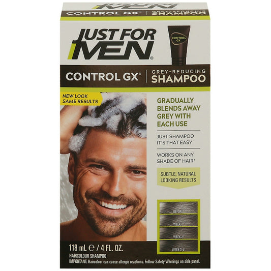 Just For Men Control GX Grey Reducing Hair Color Shampoo - 4 Fl Oz Shampoo Pasteur Pharmacy