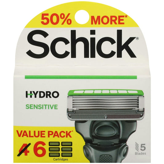 Schick Hydro Men's Sensitive Razor Refills Value Pack Personal Care Pasteur Pharmacy
