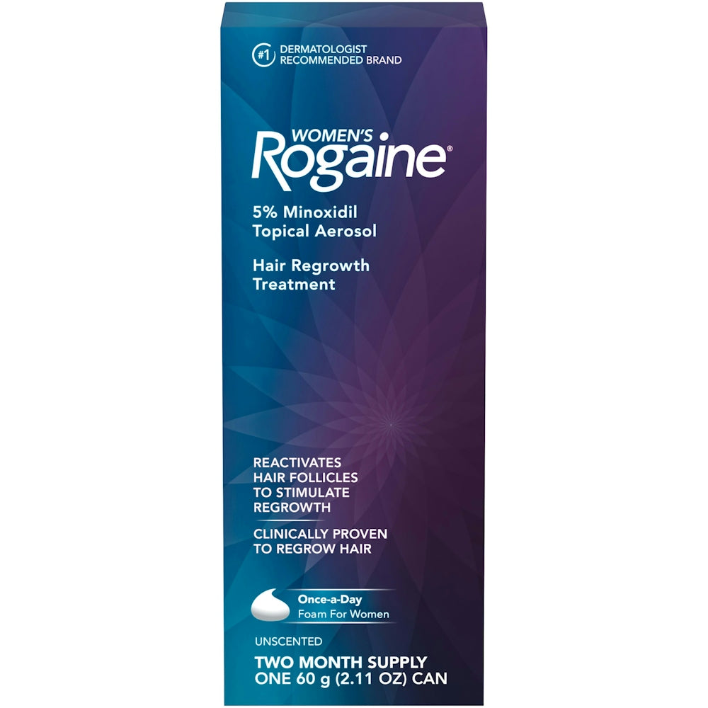 Rogaine Women’s Hair Loss And Thinning Treatment, Once-A-Day Minoxidil Foam, Two Month Supply Health & Beauty Pasteur Pharmacy