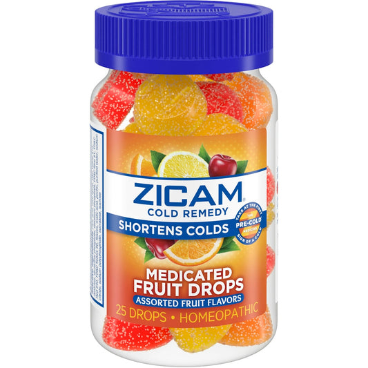Zicam® Cold Remedy Zinc Medicated Fruit Drops – Assorted Flavors (25 Count) Health & Beauty Pasteur Pharmacy
