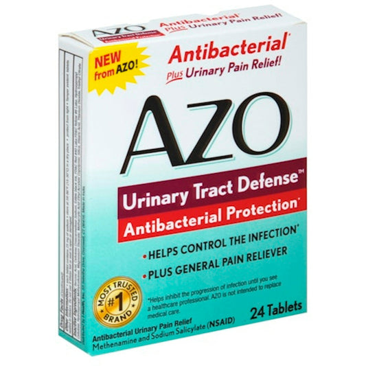 AZO Urinary Tract Defense™ – Antibacterial Protection & Pain Relief (24 Tablets) Health & Beauty Pasteur Pharmacy