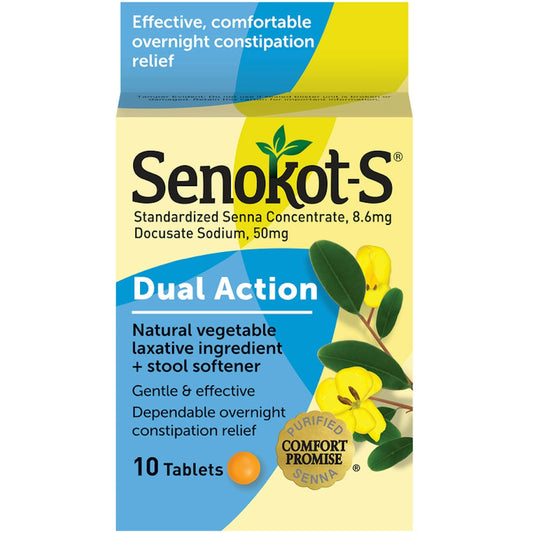 Senokot-S® Dual Action Laxative + Stool Softener Tablets Health & Beauty Pasteur Pharmacy