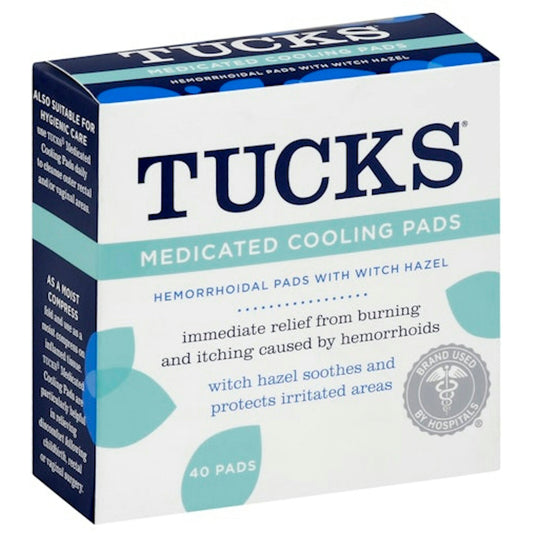 Tucks Medicated Cooling Pads, Hemorrhoidal Pads W/Witch Hazel 50 Hemorrhoidal Pads Pasteur Pharmacy