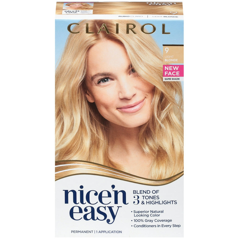 Clairol Nice 'n Easy Permanent Hair Color 9 Light Blonde Hair Color Pasteur Pharmacy
