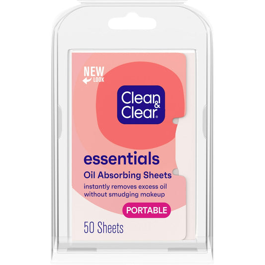 Clean & Clear Essentials Oil Absorbing Sheets For Oily Skin Cosmetics Pasteur Pharmacy