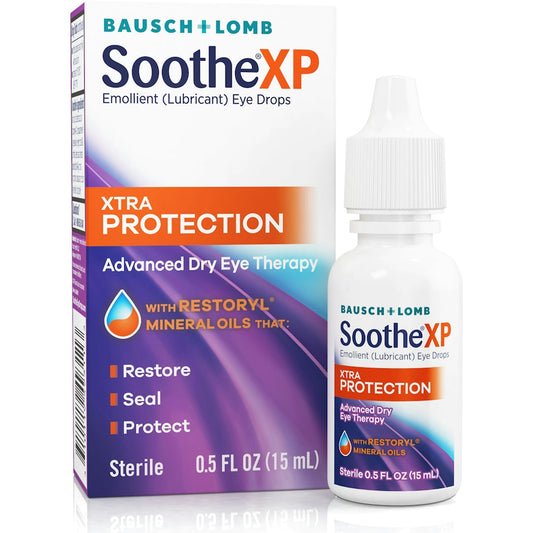 Bausch + Lomb Soothe Xtra Protection Dry Eye Drops 0.5 Oz Eye Drops & Lubricants Pasteur Pharmacy