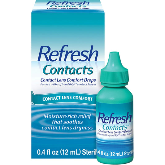 Refresh Contacts Contact Lens Comfort Drops, 0.4 Fl Oz Personal Care Pasteur Pharmacy