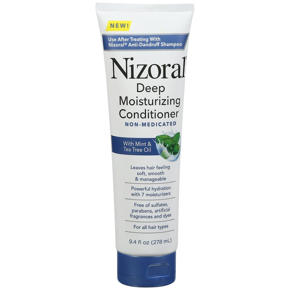 Nizoral Deep Moisturizing Conditioner With Mint & Tea Tree Oil For All Hair Types - Free Of Sulfates, Parabens, Artificial Fragrances And Dyes, 9.4 Oz Conditioners Pasteur Pharmacy