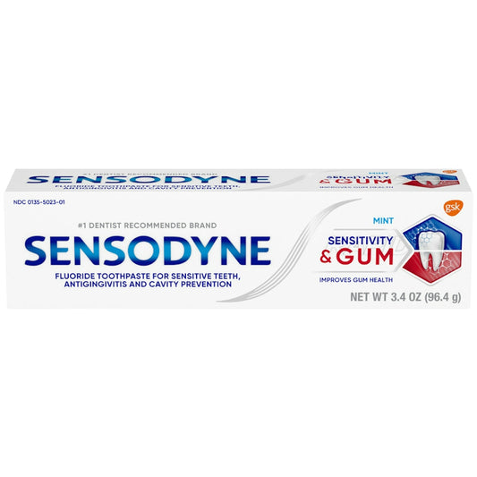 Sensodyne Sensitivity & Gum Mint Toothpaste 3.4 Oz Toothpaste Pasteur Pharmacy