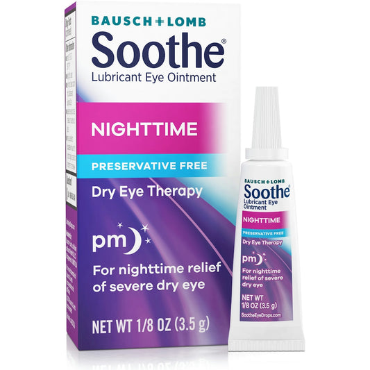 Soothe Nighttime Eye Ointment – Overnight Lubricant for Dry Eyes, 3.5g Tube Vision Care Pasteur Pharmacy