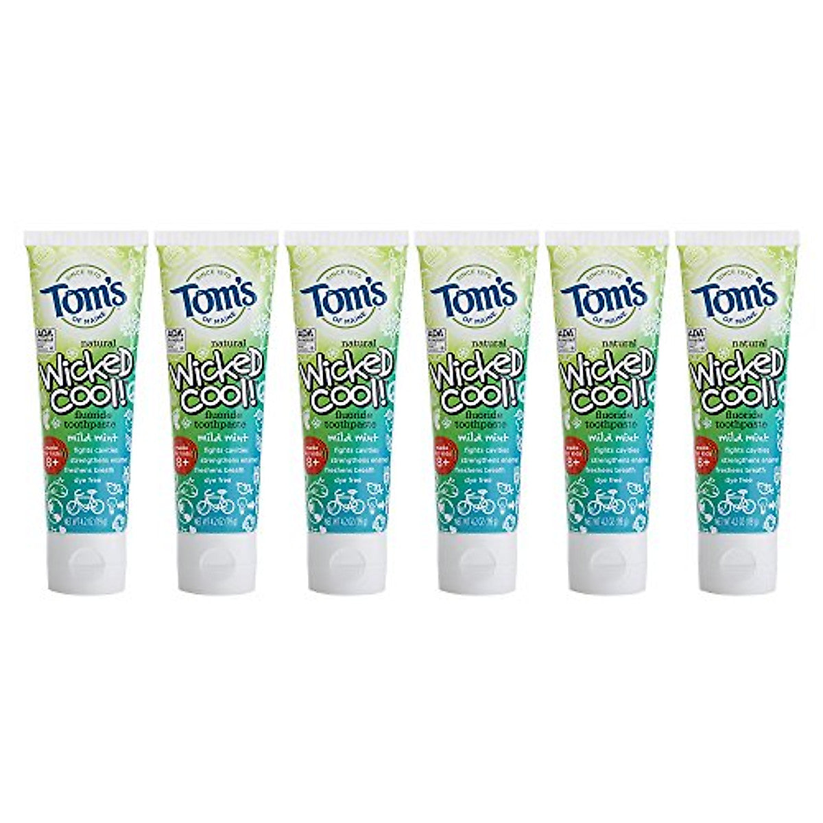 Tom's of Maine Wicked Cool Fluoride Toothpaste Mild Mint Toothpaste Pasteur Pharmacy