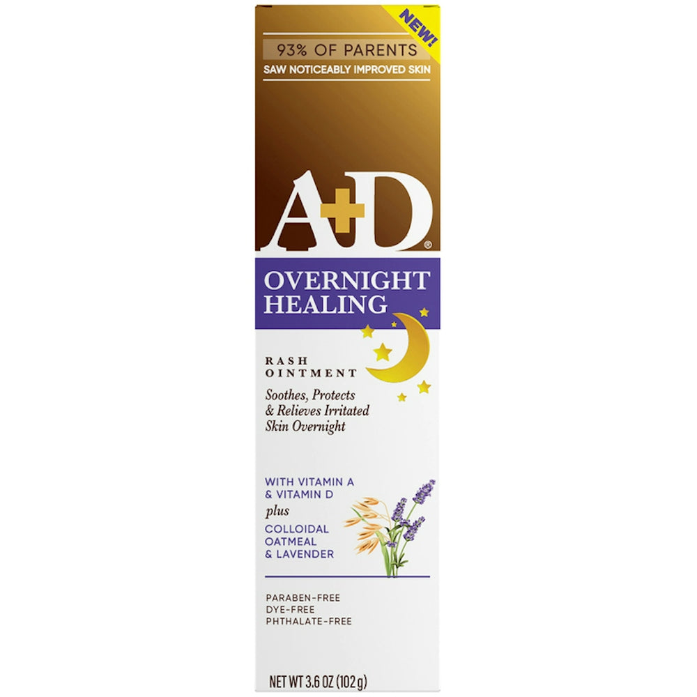 A+D Overnight Healing Diaper Rash Ointment 3.6 Oz Diaper Rash Treatments Pasteur Pharmacy