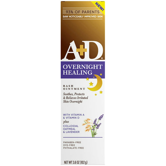 A+D Overnight Healing Diaper Rash Ointment 3.6 Oz Diaper Rash Treatments Pasteur Pharmacy