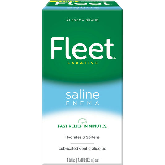 Fleet Laxative Saline Enema For Adult Constipation - 18 Fl Oz Health & Beauty Pasteur Pharmacy