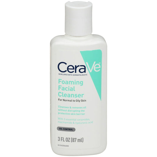 CeraVe Foaming Face Wash, Facial Cleanser For Normal To Oily Skin Facial Cleansers Pasteur Pharmacy