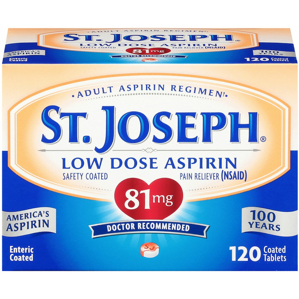 St. Joseph Low Dose Aspirin Tablets 120 Ea Health & Beauty Pasteur Pharmacy
