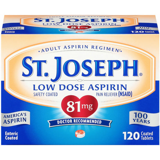 St. Joseph Low Dose Aspirin Tablets 120 Ea Health & Beauty Pasteur Pharmacy