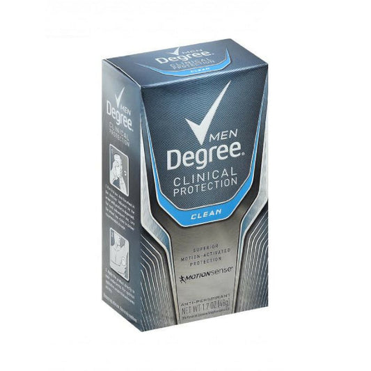 Degree Men Clinical Protection Antiperspirant, Clean - 1.7 Oz Deodorant & Anti-Perspirant Pasteur Pharmacy