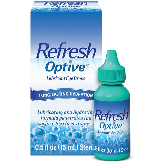 Refresh Optive, Lubricant Eye Drops, 0.5 Fl Oz Eye Drops & Lubricants Pasteur Pharmacy