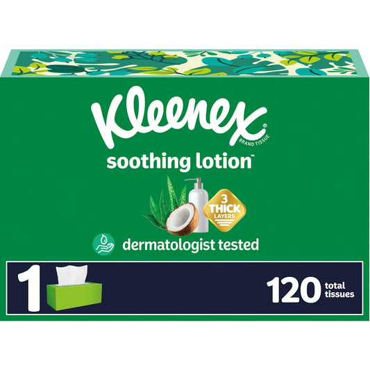 Kleenex 3 Ply Coconut Oil + Aloe Soothing Lotion Tissues Facial Tissues Pasteur Pharmacy
