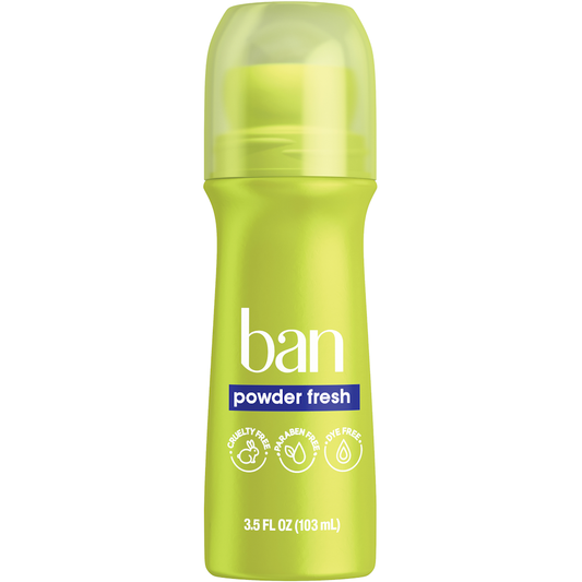 Ban Invisible Roll On Powder Fresh Antiperspirant Deodorant 3.5 Fl Oz Deodorant Pasteur Pharmacy
