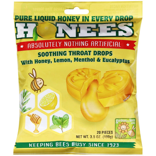 Honees Honey Lemon Menthol Eucalyptus Cough Drops Health & Beauty Pasteur Pharmacy