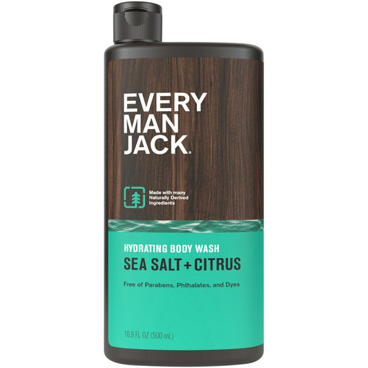 Every Man Jack Hydrating Sea Salt + Citrus Body Wash 16.9 Fl Oz Body Wash Pasteur Pharmacy