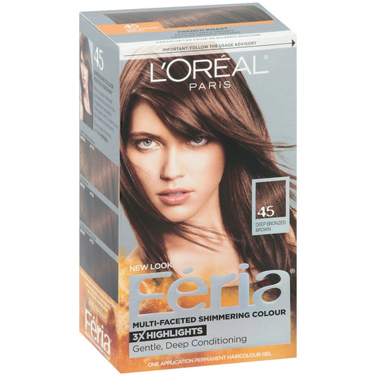 Feria L'Oréal Paris Multi-Faceted Permanent Hair Color - 45 Deep Bronzed Brown Hair Color Pasteur Pharmacy