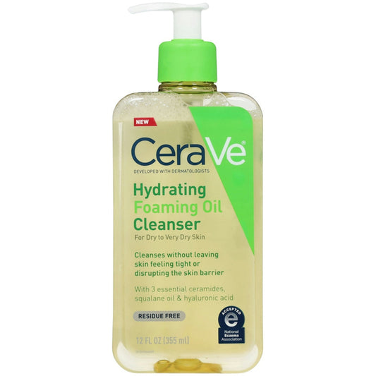 CeraVe Cleanser, Hydrating, Foaming, Oil 12 Fl Oz Health & Beauty Pasteur Pharmacy