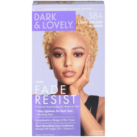 Dark and Lovely Fade Resist Hair Color Light Golden Blonde 384 Hair Color Pasteur Pharmacy Default Title