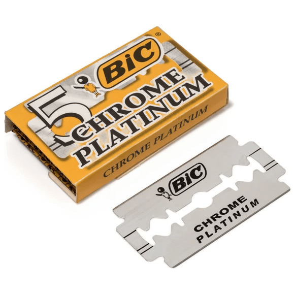 Bic Chrome Platinum Double Edge Razor Blades - 5 Pack Razor Blades Pasteur Pharmacy