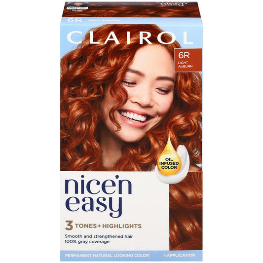 Nice’n Easy Clairol Permanent Hair Color, Light Auburn Hair Color Pasteur Pharmacy Default Title