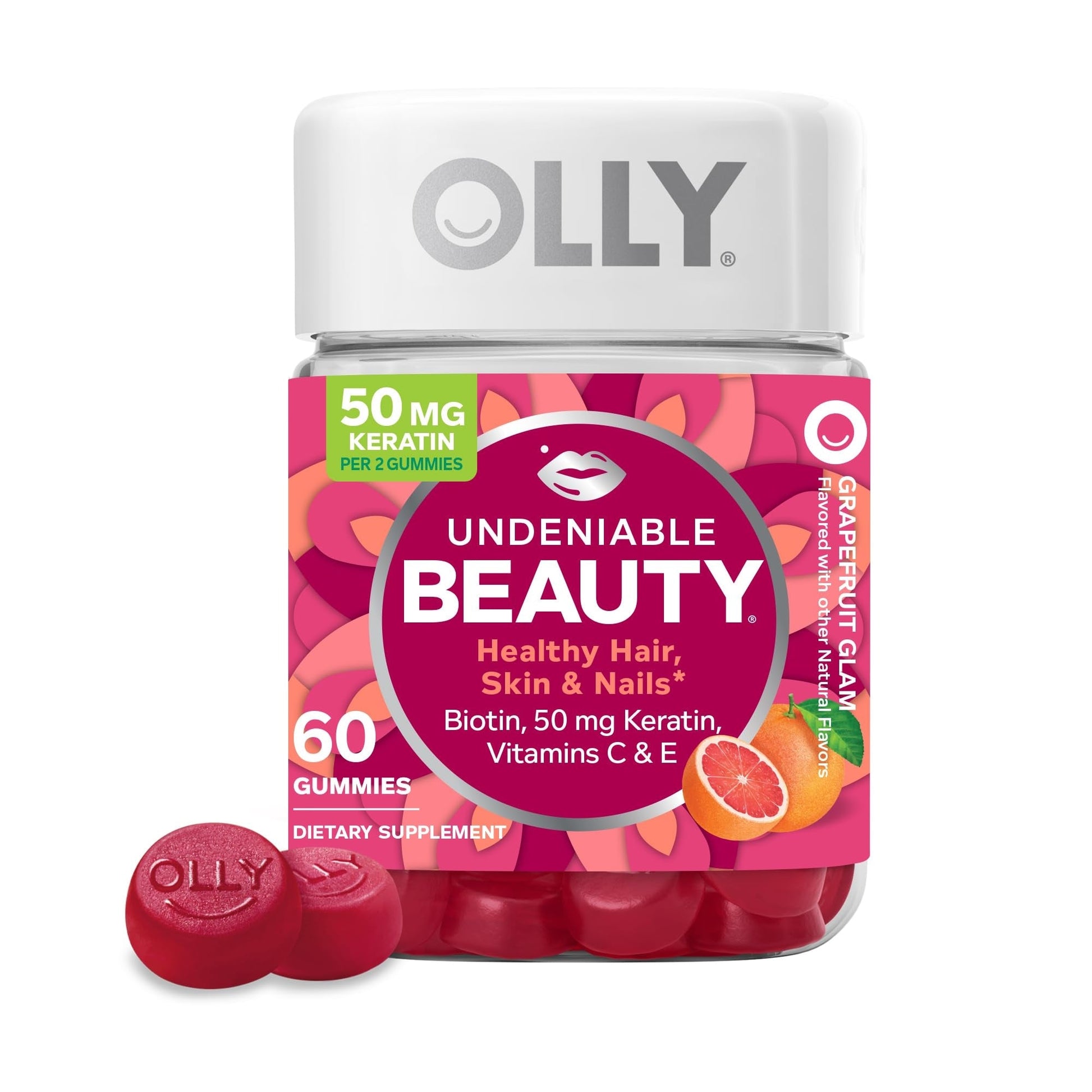 OLLY® Undeniable Beauty – Grapefruit Glam (60 Gummies) Vitamins & Supplements Pasteur Pharmacy