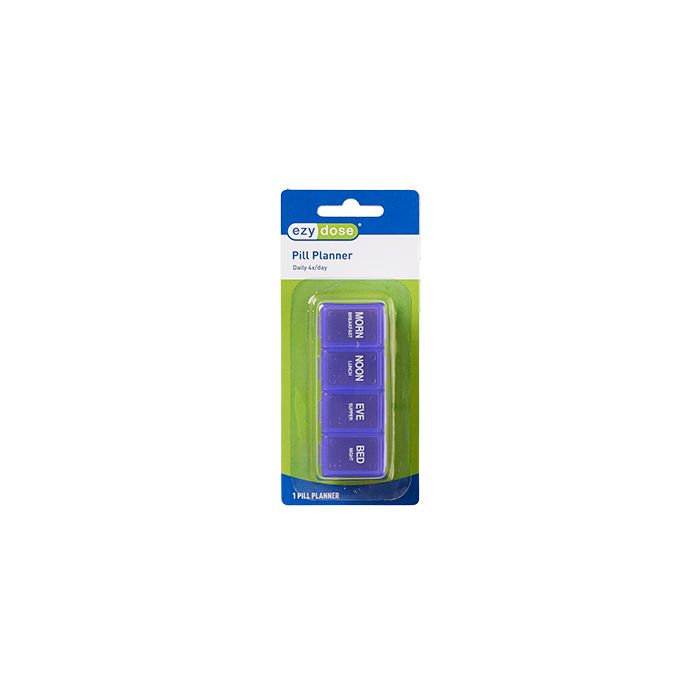 Ezy Dose Pill Reminder, Classic, Four A Day Medicine & Drugs Pasteur Pharmacy