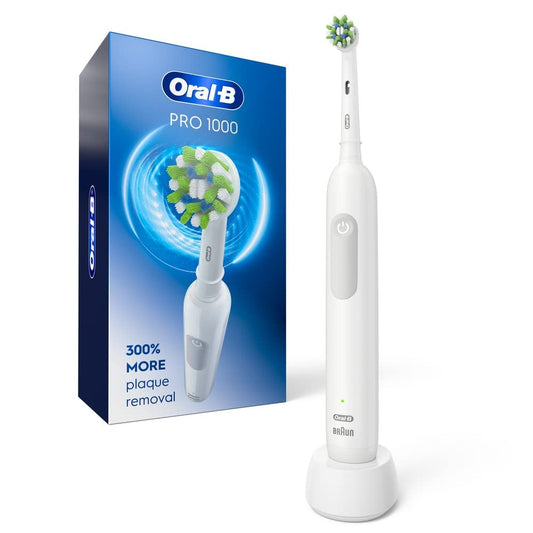 Oral-B White Pro 1000 Power Rechargeable Electric Toothbrush, Powered By Braun Toothbrushes Pasteur Pharmacy