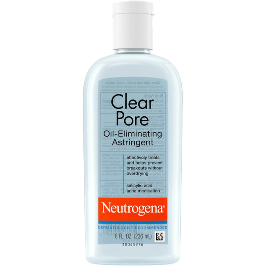 Neutrogena Clear Pore Oil-Eliminating Facial Astringent With 2% Salicylic Acid AcneTreatment Skin Care Pasteur Pharmacy