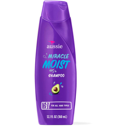 Aussie Miracle Moist Shampoo 12.1 Fl Oz Shampoo Pasteur Pharmacy