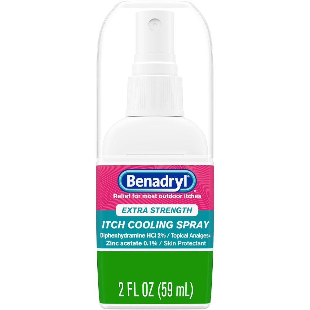 Benadryl Extra Strength Itch Relief Spray - 2 oz - Topical Analgesic & Antihistamine Medicine & Drugs Pasteur Pharmacy