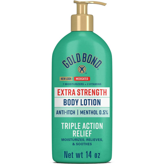 Gold Bond Body Lotion, Extra Strength, Anti Itch 14 Oz Lotion & Moisturizer Pasteur Pharmacy