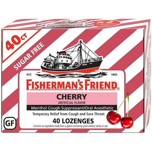 Fisherman's Friend Lozenges Cherry Sugar Free 40Ct Health & Beauty Pasteur Pharmacy
