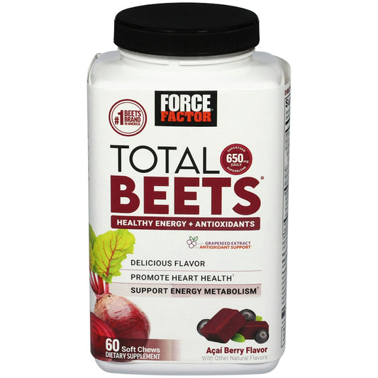 Force Factor® Total Beets™ Soft Chews – Acai Berry Flavor Vitamins & Supplements Pasteur Pharmacy