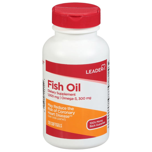 Leader Fish Oil 1000 Mg Softgels 120Ct Massage Oil Pasteur Pharmacy