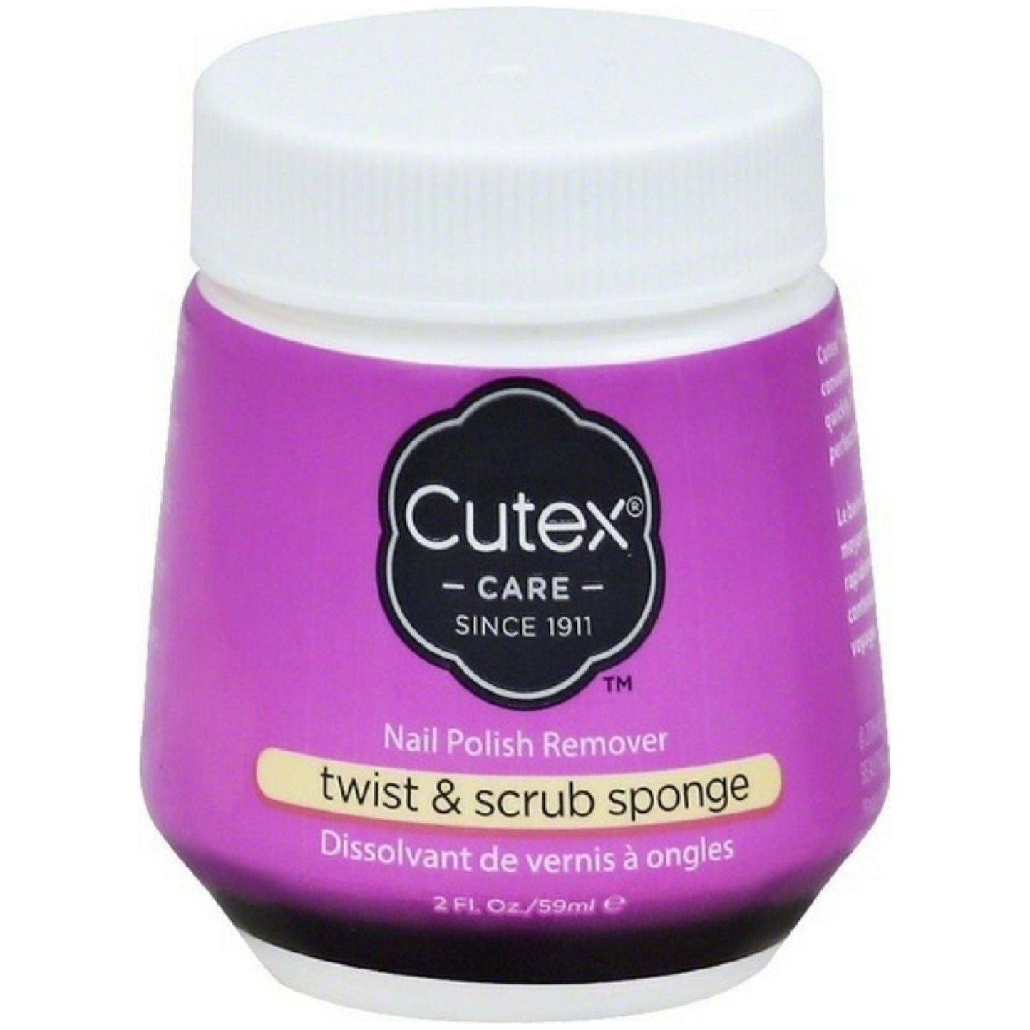 Cutex Twist & Scrub Remover Jar 2 Oz Nail Polish Remover Pasteur Pharmacy