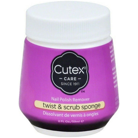 Cutex Twist & Scrub Remover Jar 2 Oz Nail Polish Remover Pasteur Pharmacy